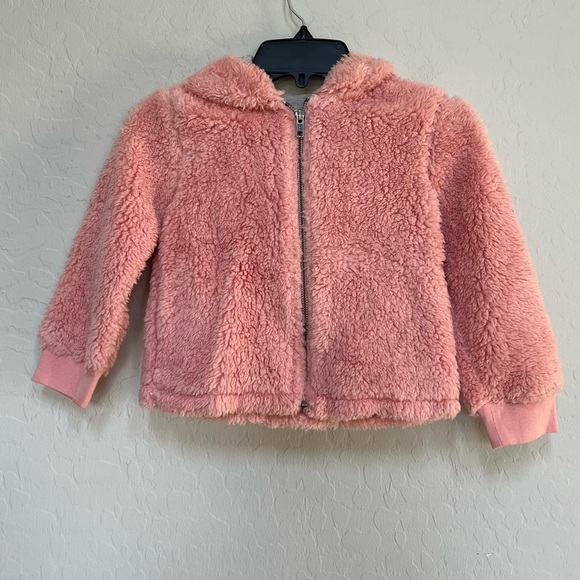 HARPER CANYON Kids Teddy Textured Hoodie In pink size 3 - Picture 2 of 9